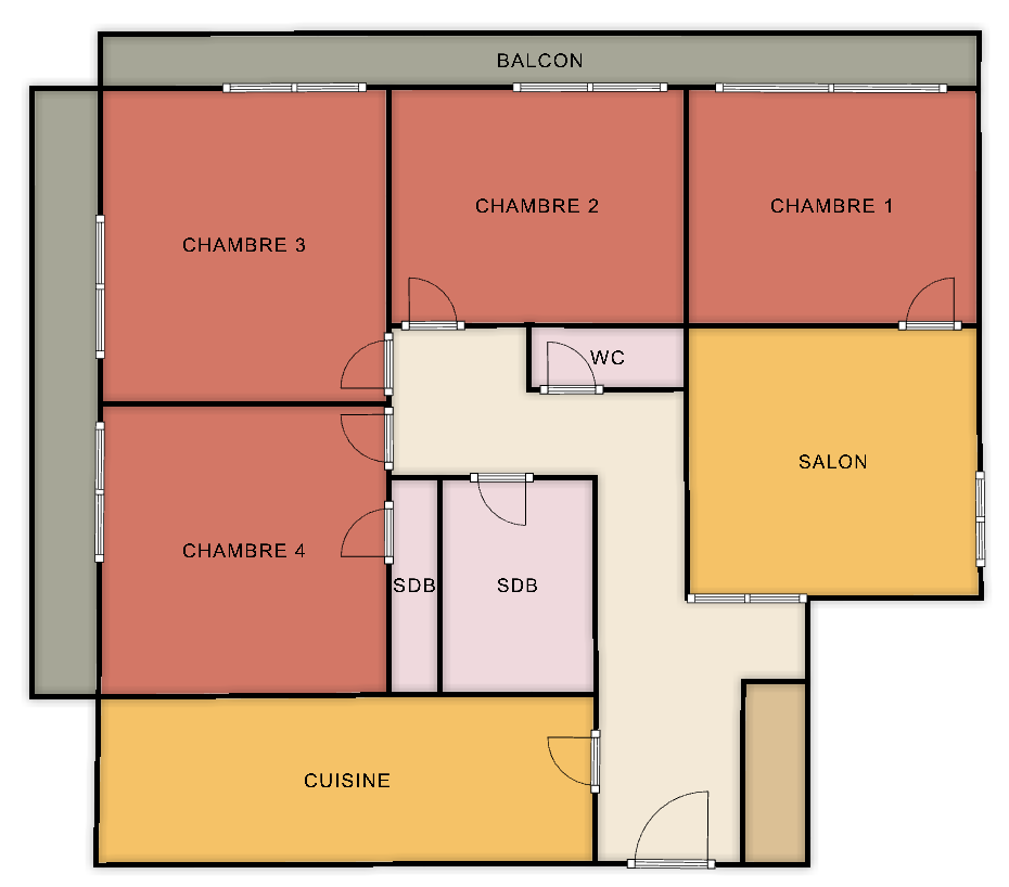 Alesia 203 – Chambre 1
